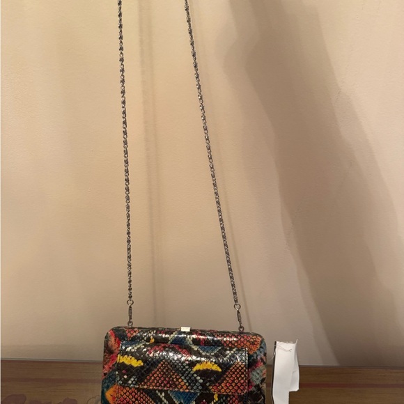 Multicolor Snakeskin Clutch - Picture 10 of 10